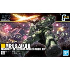 Gundam - HG - MS-06 - Zaku II 1/144 BANDAI HOBBY - 1