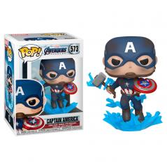 Funko Pop - Avengers Endgame - Capitan America with Broken Shield and Mjolnir - 573 Funko - 1