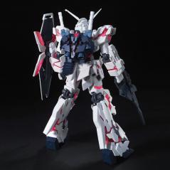 Gundam - HGUC - 100 - RX-0 Unicorn Gundam (Destroy Mode) 1/144 Damaged Box BANDAI HOBBY - 3