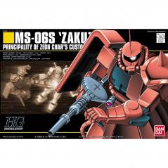 Gundam - HGUC -032- MS-06S Char's Zaku II 1/144 BANDAI HOBBY - 1