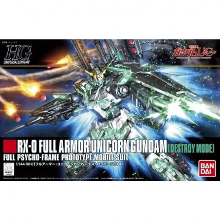 Gundam - HGUC - 178 - RX-0 Full Armor Unicorn Gundam (Destroy Mode) 1/144