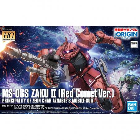 Gundam - HGGTO - 024 - MS-06S Zaku II (Red Comet Ver.) 1/144