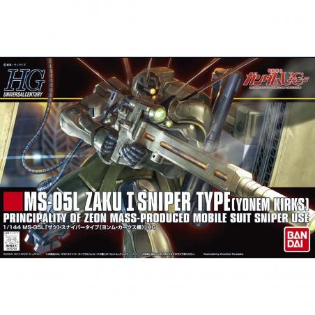 Gundam - HGUC - 137 - MS-05L Zaku I Sniper Type (Yonem Kirks) 1/144