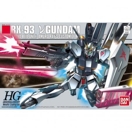 Gundam - HGUC - RX-93 ν Gundam (Metallic Coating Ver.) 1/144