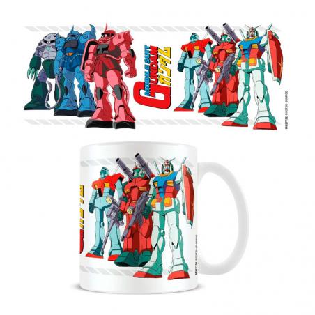 Gundam (Line Up) 11oz/315ml Taza Blanca Pyramid International - 1