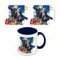 Gundam (Taking Aim) 11oz/315ml Taza interior de color azul