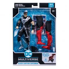 DC Multiverse Black Lantern Superman (Blackest Night Build-A) McFarlane Toys - 8