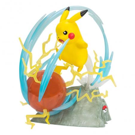 Pokémon 25 aniversario Estatua con Iluminación Deluxe Pikachu