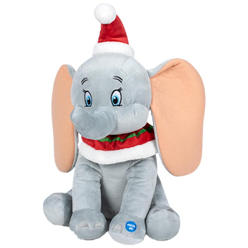 Peluche c/sonido Dumbo Disney Navidad 26cm Sambro - 1