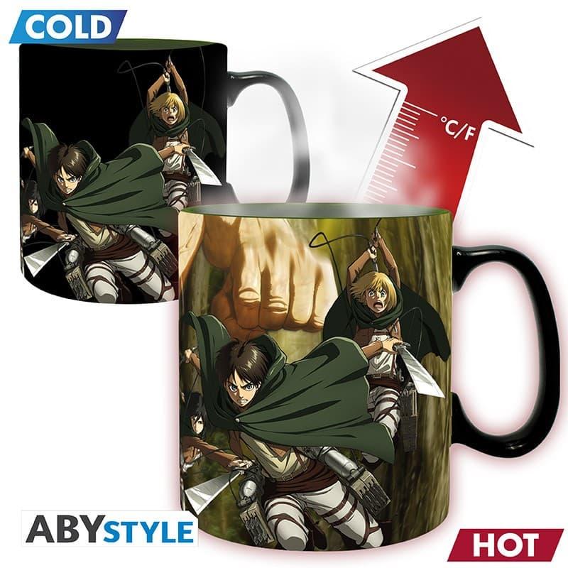 ATTACK ON TITAN - Mug Heat Change - 460 ml - Titan Eren S3 Abystyle - 1