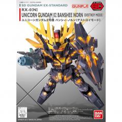 Gundam - SDEX - 015 - RX-0(N) Unicorn Gundam 02 Banshee Norn Destroy Mode Bandai - 1
