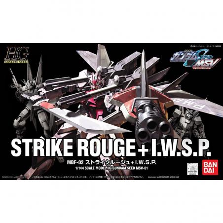 Gundam - HGGS - 01 - MBF-02+P202QX Strike Rouge + I.W.S.P. 1/144