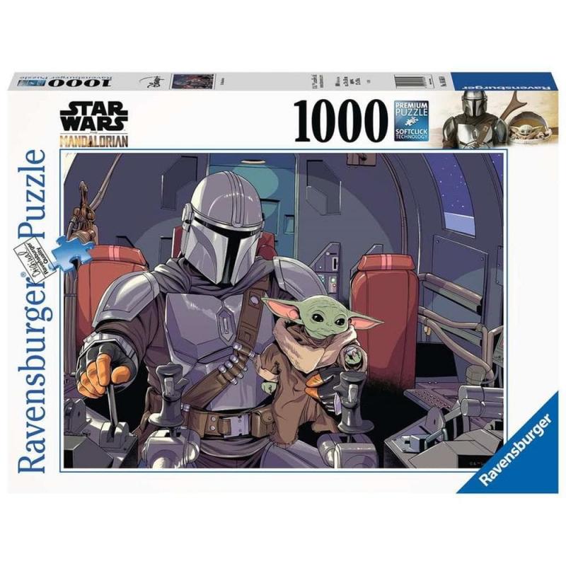 Star Wars The Mandalorian Puzzle Cartoon (1000 piezas) Ravensburger - 1