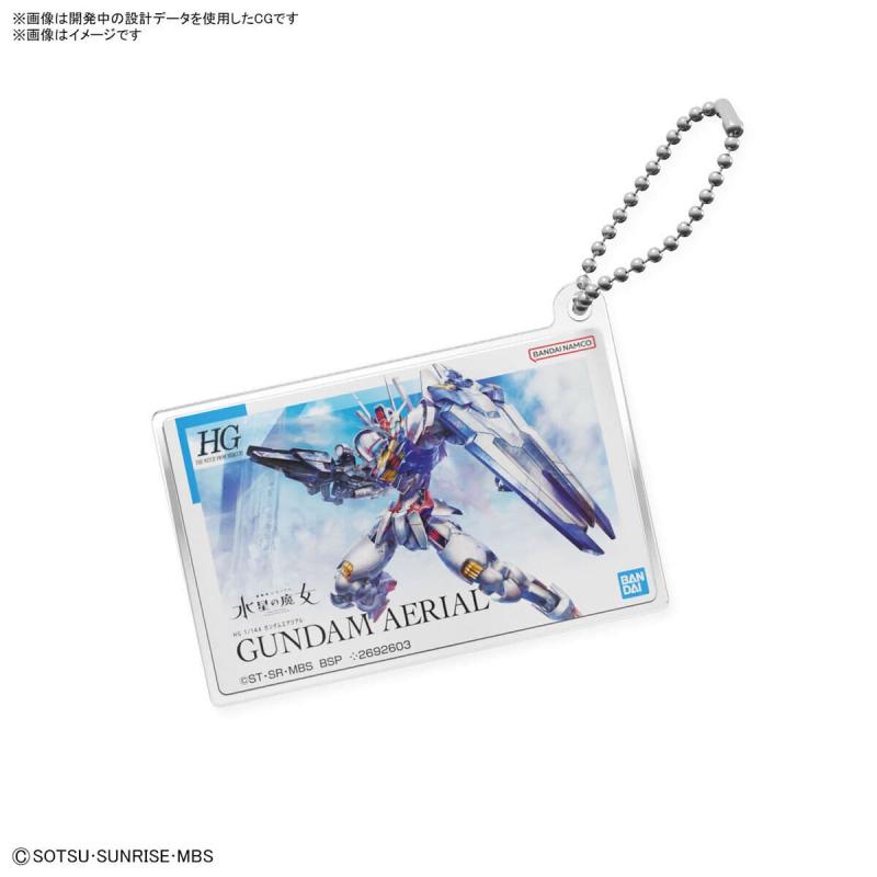 Gunpla Package Art Acrylic Ball Chain Gundam Aerial Bandai - 1