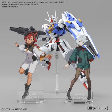 Gunpla Package Art Acrylic Stand Suletta Mercury