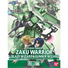 Gundam - ZGMF-1000 Zaku Warrior + Blaze Wizard & Gunner Wizard 1/100 Bandai - 1