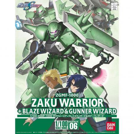 Gundam - ZGMF-1000 Zaku Warrior + Blaze Wizard & Gunner Wizard 1/100