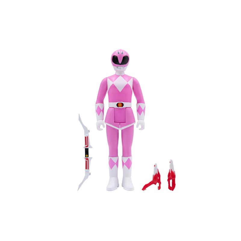 Mighty Morphin Power Rangers ReAction Pink Ranger Super 7 - 1