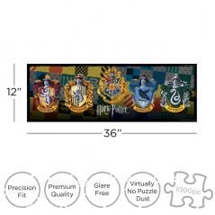 Harry Potter Slim Jigsaw Puzzle Crests (1000 pieces) Aquarius - 2