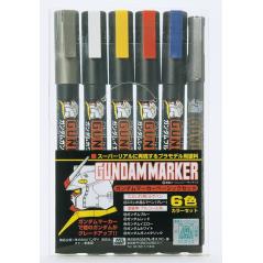 Gundam Marker GMS-105 Gundam Marker Basic Color Set Gsi Creos Mr.hobby - 1