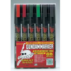Gundam Marker GMS-108 Gundam Marker Zeon Army Color Set Gsi Creos Mr.hobby - 1