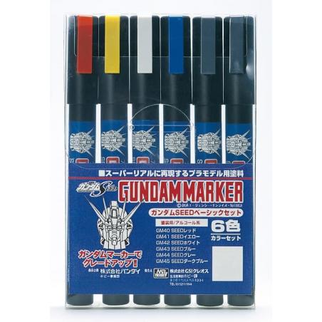 Gundam Marker GMS-109 Gundam Marker Gundam Seed Basic Color Set Gsi Creos Mr.hobby - 1