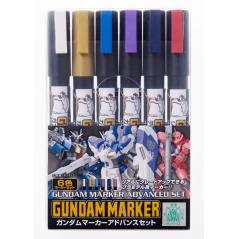 Gundam Marker GMS-124 Gundam Marker Advanced Set Gsi Creos Mr.hobby - 1