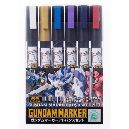 Gundam Marker GMS-124 Gundam Marker Advanced Set Gsi Creos Mr.hobby - 1