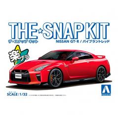 Snap Kit 07-E Nissan GT-R Vibrant Red 1/32 Aoshima - 1