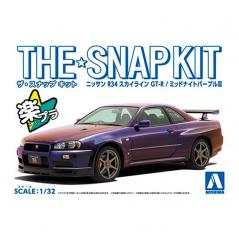 Snap Kit 11-C Nissan R34 Skyline GT-R Midnight Purple III 1/32 Aoshima - 1