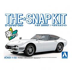 Snap Kit 05-A Toyota 2000GT Pegasus White 1/32 Aoshima - 1