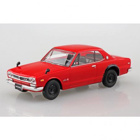 Snap Kit 09-C Nissan Skyline 2000GT-R Red 1/32 Aoshima - 2