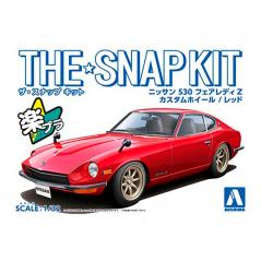 Snap Kit 13-SP1 Nissan S30 Fairlady Z Custom Wheel Red 1/32 Aoshima - 1