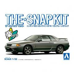Snap Kit 14-A Nissan R32 Skyline GT-R Gun Gray Metallic 1/32 Aoshima - 1