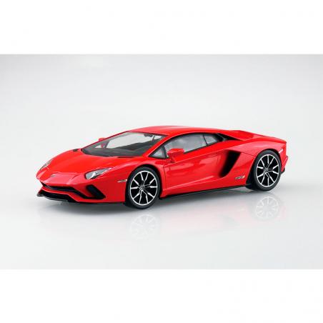 Snap Kit 12-C Lamborghini Aventador S Pearl Red 1/32 Aoshima - 2