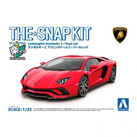 Snap Kit 12-C Lamborghini Aventador S Pearl Red 1/32