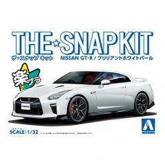 Snap Kit 07-B Nissan GT-R Brilliant White Pearl 1/32 Aoshima - 1