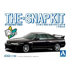 Snap Kit 15-B Nissan R33 Skyline GT-R Black 1/32 Aoshima - 1