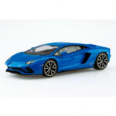 Snap Kit 12-E Lamborghini Aventador S Pearl Blue 1/32 Aoshima - 2