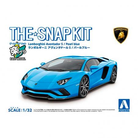 Snap Kit 12-E Lamborghini Aventador S Pearl Blue 1/32