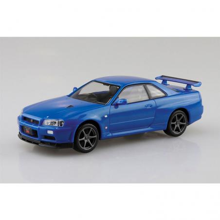 Snap Kit 11-A Nissan R34 Skyline GT-R Bayside Blue 1/32 Aoshima - 2