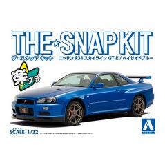 Snap Kit 11-A Nissan R34 Skyline GT-R Bayside Blue 1/32 Aoshima - 1