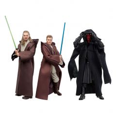 Star Wars The Phantom Menace Black Series - Qui-Gon Jinn, Darth Maul, Obi-Wan Kenobi Hasbro - 1