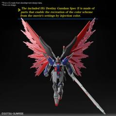 Gundam - HGCE - ZGMF/A-42S2 Destiny Gundam Spec II & A-GXQ754/V2 Zeus Silhouette 1/144 Bandai - 8