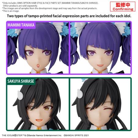 30MS Option Hair Style & Face Parts Set (Mamimi Tanaka/Sakuya Shirase)