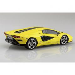 Snap Kit 19-C Lamborghini Countach LPI 800-4 Yellow 1/32 Aoshima - 3