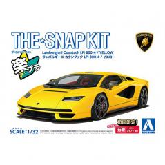 Snap Kit 19-C Lamborghini Countach LPI 800-4 Yellow 1/32 Aoshima - 1