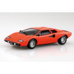 Snap Kit 20-C Lamborghini Countach LP400 Orange 1/32 Aoshima - 4