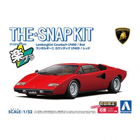 Snap Kit 20-A Lamborghini Countach LP400 Red 1/32