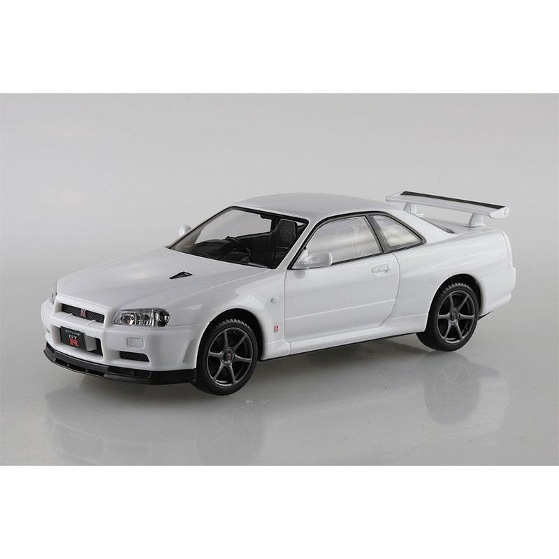 Snap Kit 11-B Nissan R34 Skyline GT-R White 1/32